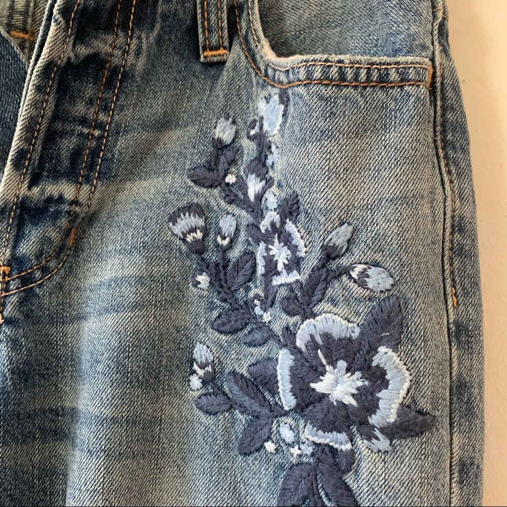 High Rise Vintage Straight Button Fly Ripped Jeans - Picture 8 of 14